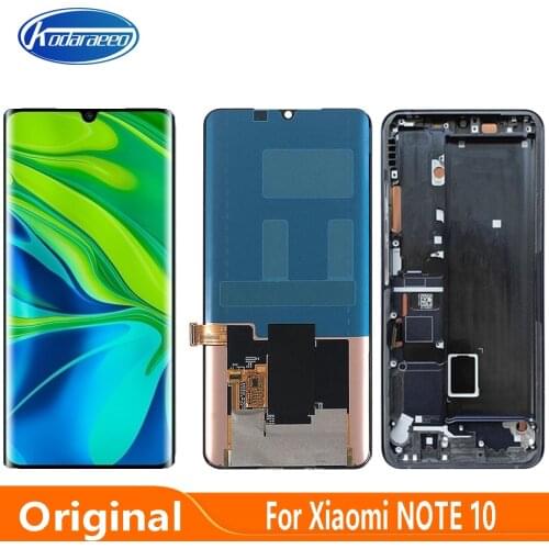 Original AMOLED For Xiaomi Mi Note 10 M1910F4G LCD Display Screen Touch Digitizer Panel Assembly