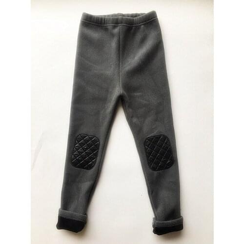1piece /lot) 100% cotton 2020 winter warm gray baby pant 110cm 4-5 year old