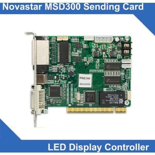 2pcs/lot Synchronous send card novastar MSD300 Sending Card board indoor outdoor RGB Video LED Screen videowall Controller Card