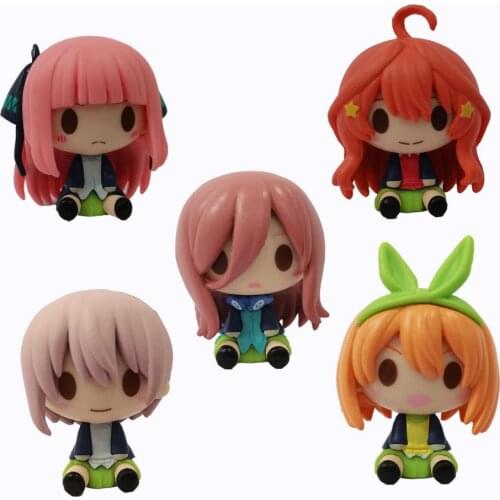 5pcs/set Anime Figures The Quintessential Quintuplets Anime Figure Car Doll Toy Gifts