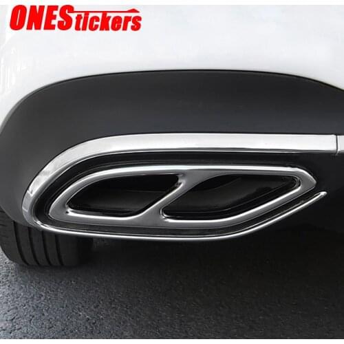 Car Styling Accessories Muffler Exhaust Pipe Tail Cover Trim For Mercedes Benz CLA Class C118 W118 CLA180 200 220 250 260 2020