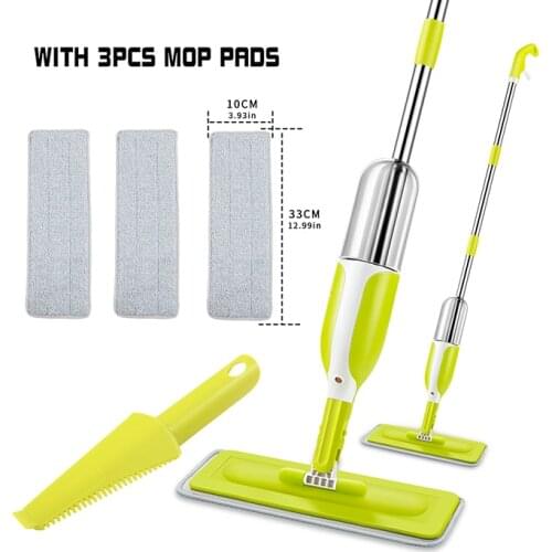 Automatic Spray Mop Cloth Avoid Hand House Cleaning Floor Wash Tile Flat with 3pcs Fashion Replacement Microfiber Pads 2021 New