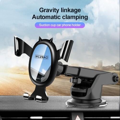 Sucker Car Phone Holder Mobile Phone Holder Stand In Car No Magnetic GPS Mount Support For IPhone Xiaomi Samsung