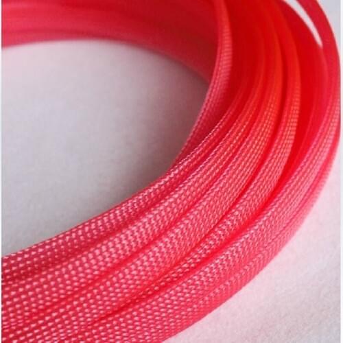 Free shipping High quality 20meters/lot Three wire encryption 10mm colorful expandable braided tube mesh woven PET braided tube