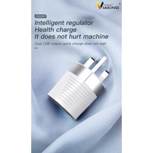 Quick Charge High Power European standard 2.4A dual port fast charging (2.4A charging head + 5A cable set)