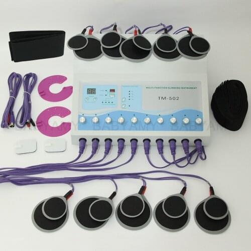 TM-502 Russian Waves Microcurrent EMS Electric Muscle Stimulator Body Massager Weight Loss Electro Myostimulation Machine