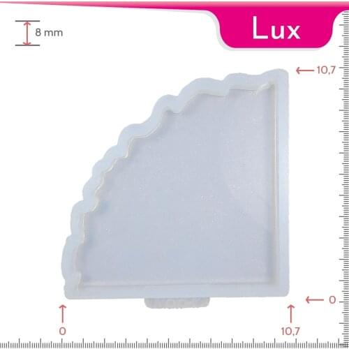 Mold-it Lux Coaster Single Geode Silicone Mold Epoxy Resin Mold Diy Silicone Making Molds Mould Crystal Craft UV Frame Plate