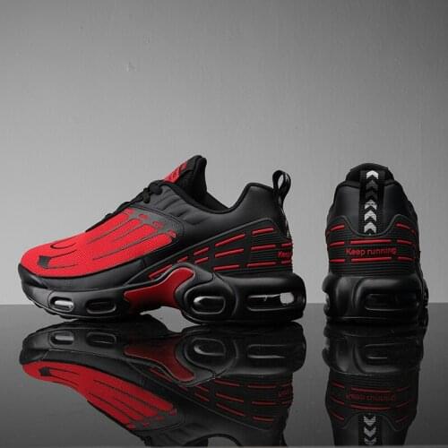 Men' Running Shoes Outdoor Air Cushion Sports Shoes Breathable Sneakers High Quality Antiskid Damping Athletic Training Shoes