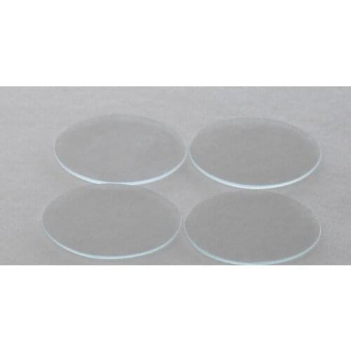 Round transparent float sodium calcium ordinary glass optical glass D50/55mm thickness 2mm1.1mm