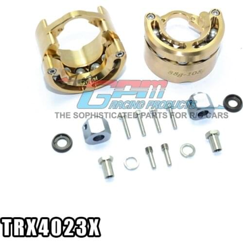 BRASS PENDULUM WHEEL KNUCKLE AXLE WEIGHT + 9MM HEX ADAPTER for TRAXXAS trx-4