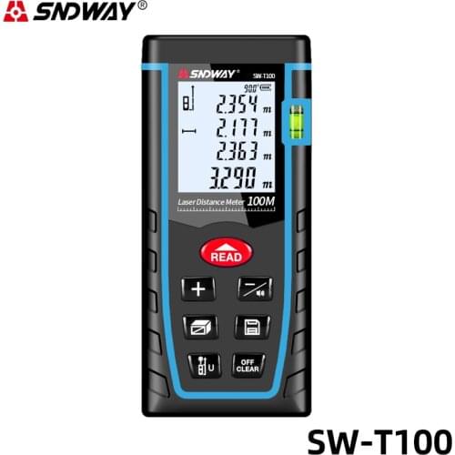 Sndway Laser Afstandsmeter SW-T40 SW-T60 SW-T80 SW-T100 Hoge Precisie Elektronische Heerser Afstand Meten Laser Heerser