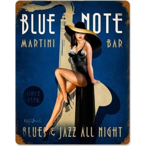 Losea Note Jazz Club 12 X 16 Poster Funny Art Decor Vintage Aluminum Retro Metal Tin Sign Painting Decorative Signs 20x30cm