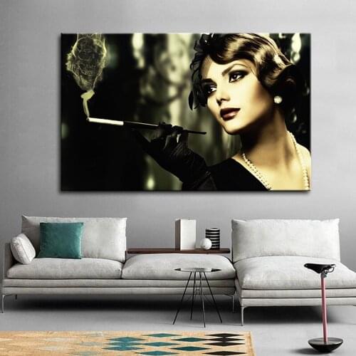 Wall Art Canvas Painting Posters and Prints Wall Art Picture Movie Star Poster Print Woman Portrait Cuadros Home Decoration Art