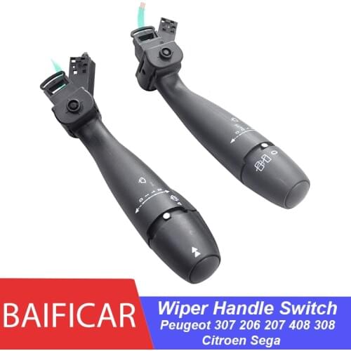 Baificar Brand New Headlight Combination Wiper Handle Switch For Peugeot 307 206 207 408 308 Citroen Sega