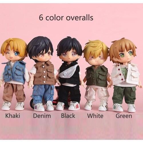 Obitsu11 clothes long pants dolls overalls PICCODO、1/12 BJD GSC Fashion wild Leisure pants 6 colors