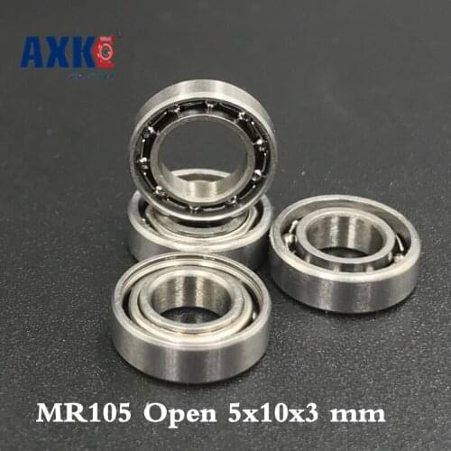 2021 New Arrival Top Fashion Thrust Bearing Free Shipping 10 Pcs Open Type Mr105 Bearings 5x10x3 Mm Miniature Ball L-1050 Abec5