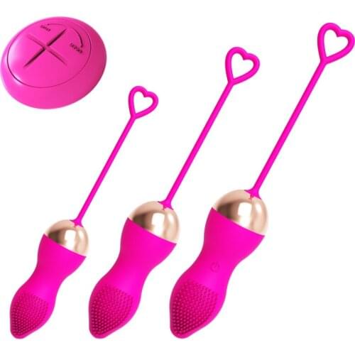 Remote Control Silicone Smart Kegel Ball Female Vibrator Clitoral Stimulator Vaginal G-Spot Massager Sex Toys for Women