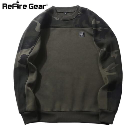 Мужские камуфляжные толстовки ReFire Gear China At AliExpress