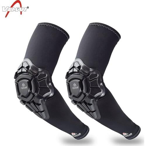 Motorcycle Arm Sleeve Outdoor Sports Professional Protective Elbow Pads Cycling Cuff Sleeve with Anti-collision damping Block