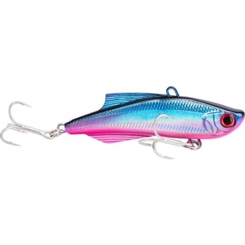 1PCS VIB Fishing Lure 7.3cm-2.87"/20.5g-0.72oz Fishing Tackle Lures with 6# Hook 6 Colors Wobbler Baits