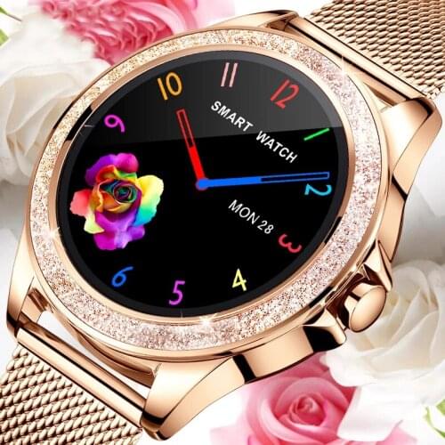 GEJIAN Fashion Smart Watch Women Sport Waterproof Clock Heart Rate Sleep Monitor For iPhone Call Reminder Bluetooth Smartwatch