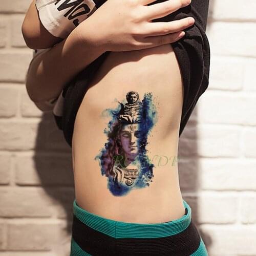 Waterproof Temporary Tattoo Sticker Buddha fake tatto flash tatoo tatouage temporaire big size arm leg art for women girl men