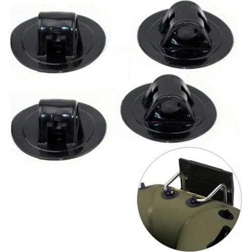4Pcs Black Holders Engine Mount Grommet Vertical Motor Racket Fixing Hook Inflatable Boat Part Canoe Kayak Small Accessory