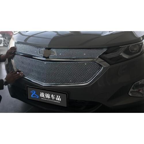 High quality Stainless Steel Front Bottom Grille Grill Molding Cover Decoration Accessories For 2017-2018 Chevrolet Equinox