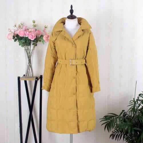 SEDUTMO Winter Long Duck Down Jackets Women Thick Warm Oversize Tunic Coat Autumn Slim Casual Puffer Jacket ED1128