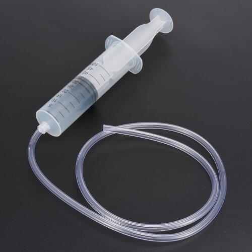 1PC Measuring Syringe 50ML Plastic Syringe + 80cm Length Soft Tube for Industrial Dispensing Hydroponics Lab Tools