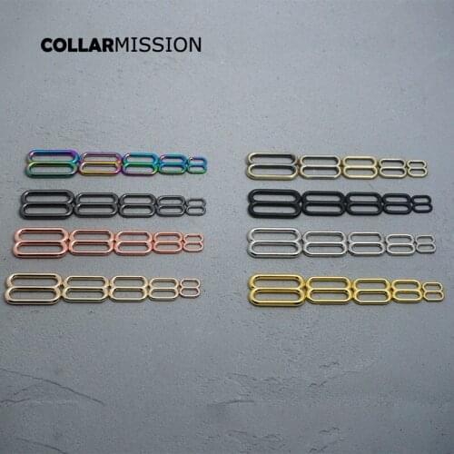 10pcs/lot Metal Non-Welded plating Roller Pin Adjuster buckles For Backpacks Straps cat dog collar DIY accessory for 8 colours