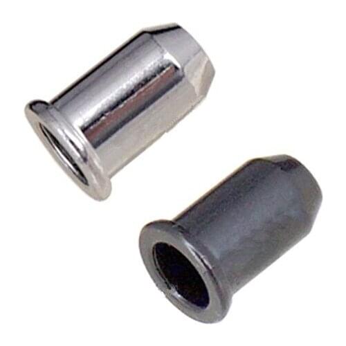 12 Pcs Chrome Guitar String Mounting Ferrules Bushing Set For electric guitar bridge,Guitar string retainer guitar parts