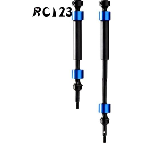 2Pcs 1/10 #5451X Splined CVD Swing Driveshaft Axles 45# Hard Steel For RC Car Parts Traxxas E-Revo Summit Revo 3.3 E-MAXX T-MAXX