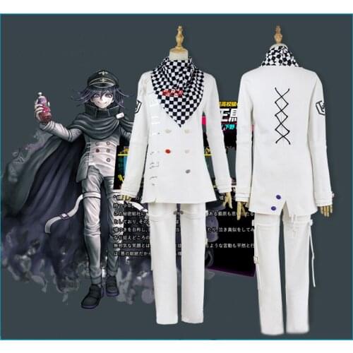 2020 Danganronpa V3 Ouma kokichi Cosplay Costume Japanese Game School Uniform Suit Outfit Clothes shoes Halloween Carnival Props