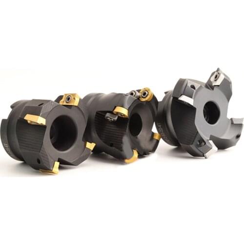 45 Degree Face Milling Cutter Head Square Blade KM12-50-22-4T KM12-63-22-4T CNC Milling Tools