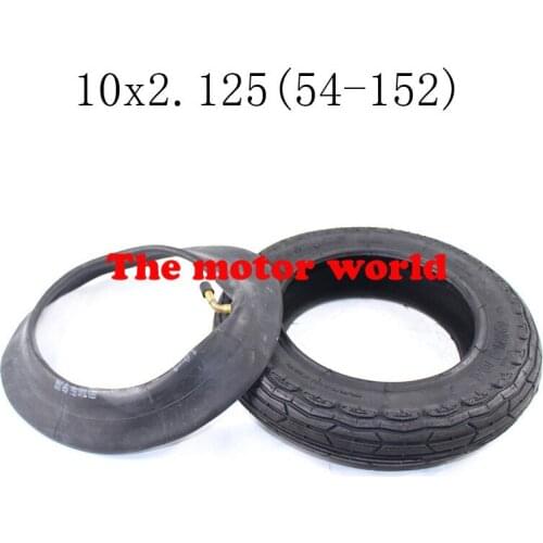 Free Shipping New 10x2.125(54-152) Rubber Outer Tyre and Inner Tube for Electric Scooter Bike Refit Motorcycle Parts
