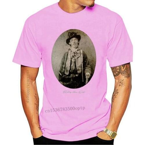 Billy the Kid Photo American Outlaw Adult T-shirt Tshirt Tee