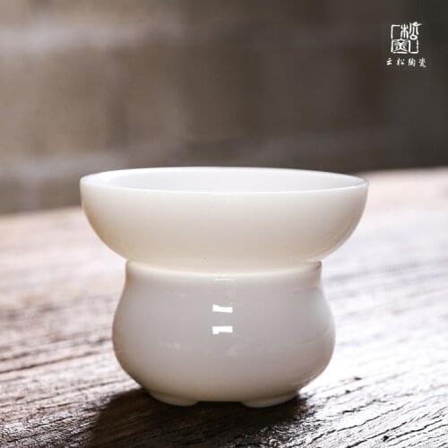 Tea Strainer Tea Filter Ceramic Creative Filter Whiteware Filter Screen Tea Strainer Cup Tea Filter Pitcher Tea Set Tea Infuser