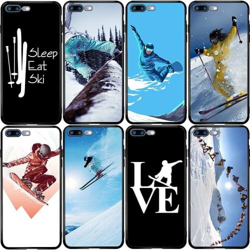 Phone Case for Xiaomi Redmi Note 9A 8 8T 7 6 7A 6A 5A 5 A1 A2 A3 Pro Max Plus Lite Snow Or Die Ski Snowboard