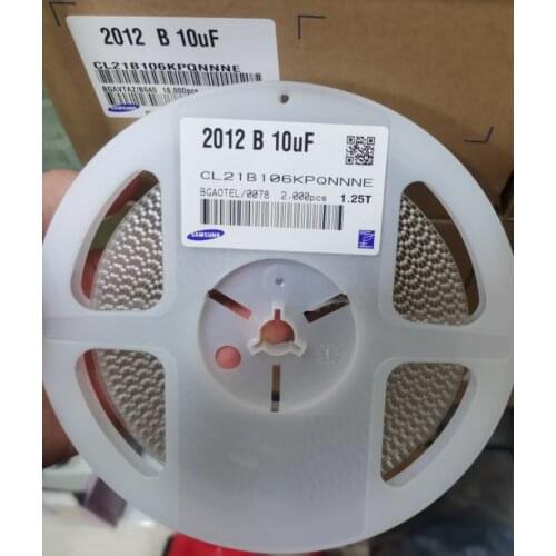 CL21B106KPQNNNE CAP CER 0805 10uF 106K ±10% 10V X7R Ceramic Capacitor 2000pcs Ceramic Capacitor