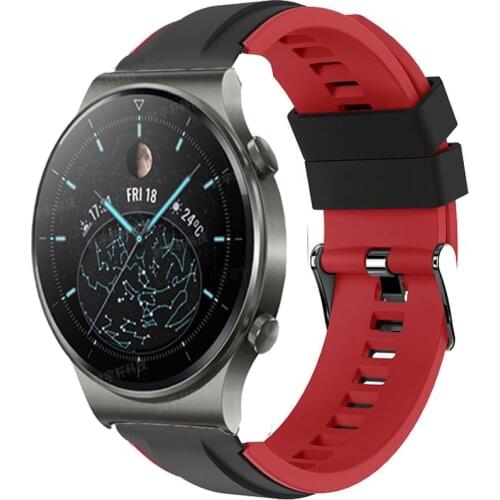 For Huawei Watch GT 2 Pro Smart Watch Band 22mm Sport Replace Silicone Bracelet Strap For Huawei GT/GT 2E/2 46mm Accessories