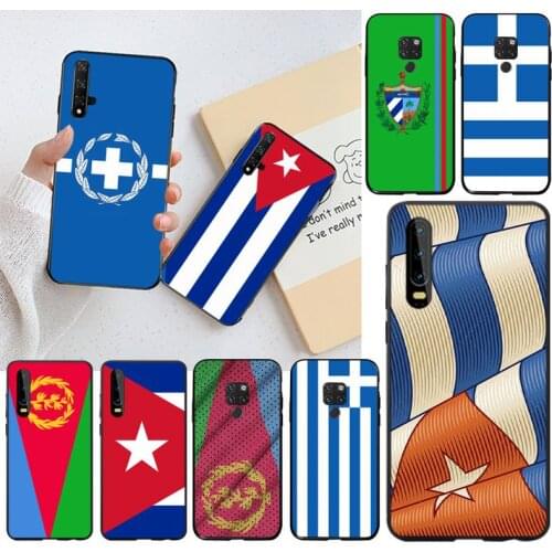 Greece Cuba Eritrea flag Phone Case for Huawei P40 P30 P20 lite Pro Mate 30 20 Pro P Smart 2020 prime