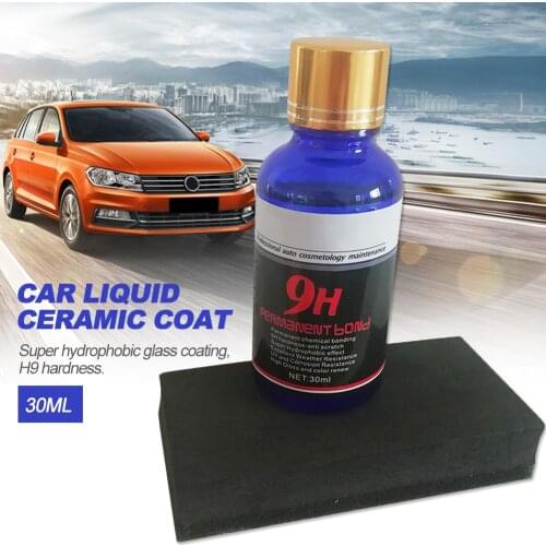 30ML 9H Ceramic Car Coating Motocycle Paint Care Car Liquid Glass Nano Hydrophobic Car Polish Auto Detailing Water Glass Coating