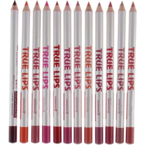Makeup 12Colors/Set Waterproof Lip liner Pencil Womens Professional Long Lasting Cosmetic Tools 30