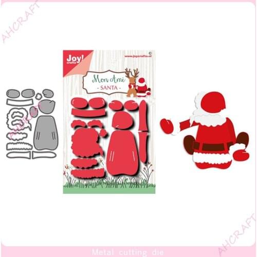 Santa Claus back view Metal Cutting Dies for DIY Scrapbooking Photo Album Decorative Embossing PaperCard Crafts Die2020