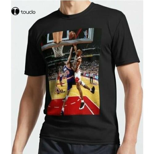 New Limited New Pippen Dunking On Ewing Cotton T-Shirt Size S - 5Xl Cotten Tee Shirt
