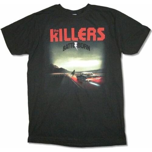 The Killers Album Cover Battle Born Tour 2014 Black T Shirt New Official Band(1)