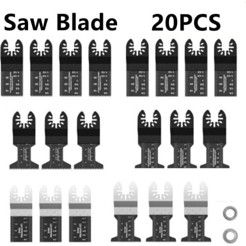 20PCS Saw Blade Power Tool Drill Bit Accessories Woodworking Plastic Soft Metal Cutting And Grinding Straight Saw Blade