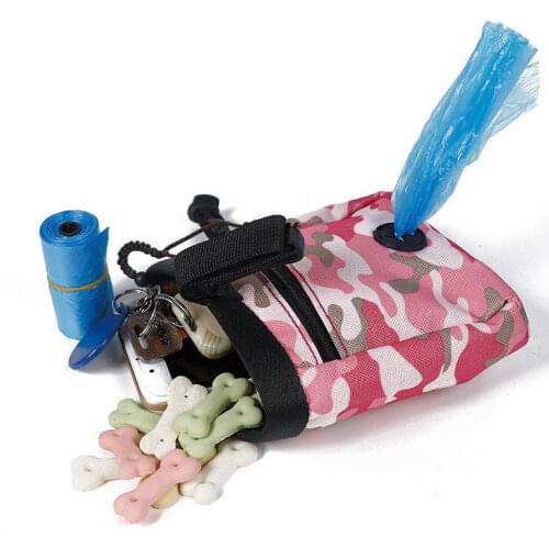 1pc Pet Dog Treat Pouch Dog Obedience Agility Training Treat Bags Detachable Pup Feed Pocket Puppy Snack Reward Waist Bag