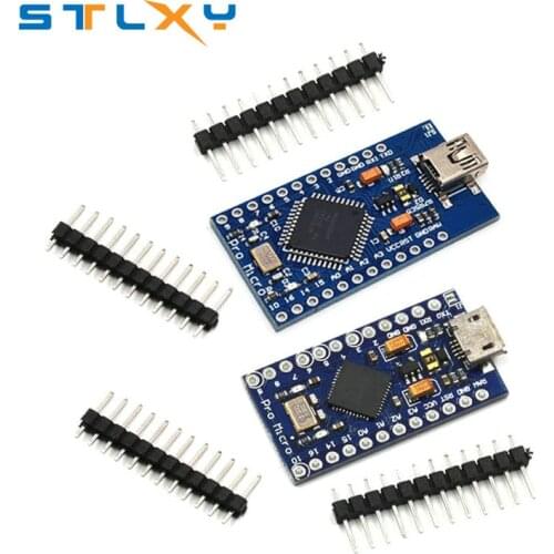 Pro Micro ATmega32U4 5V 16MHz Replace ATmega328 For arduino ATMega 32U4 Pro Mini With 2 Row Pin Header